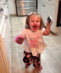Adalina with iphone