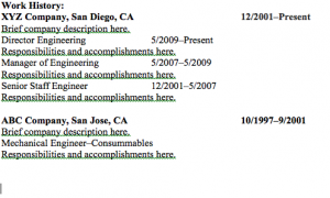 Work History