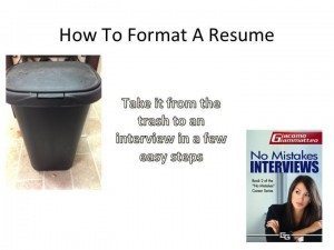 slideshare format resume