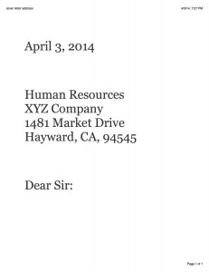 bad cover letter